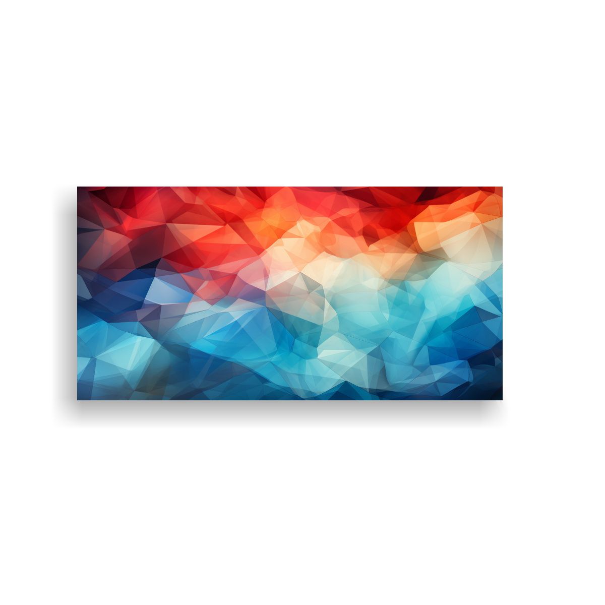 GENERICO - Cuadro Decorativo Tela Sublimada Fondo Abstracto 100x50 Cm