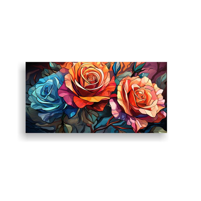GENERICO - Flores Híbridas De Té Rosa De Sensibilidad 100x50 Cm
