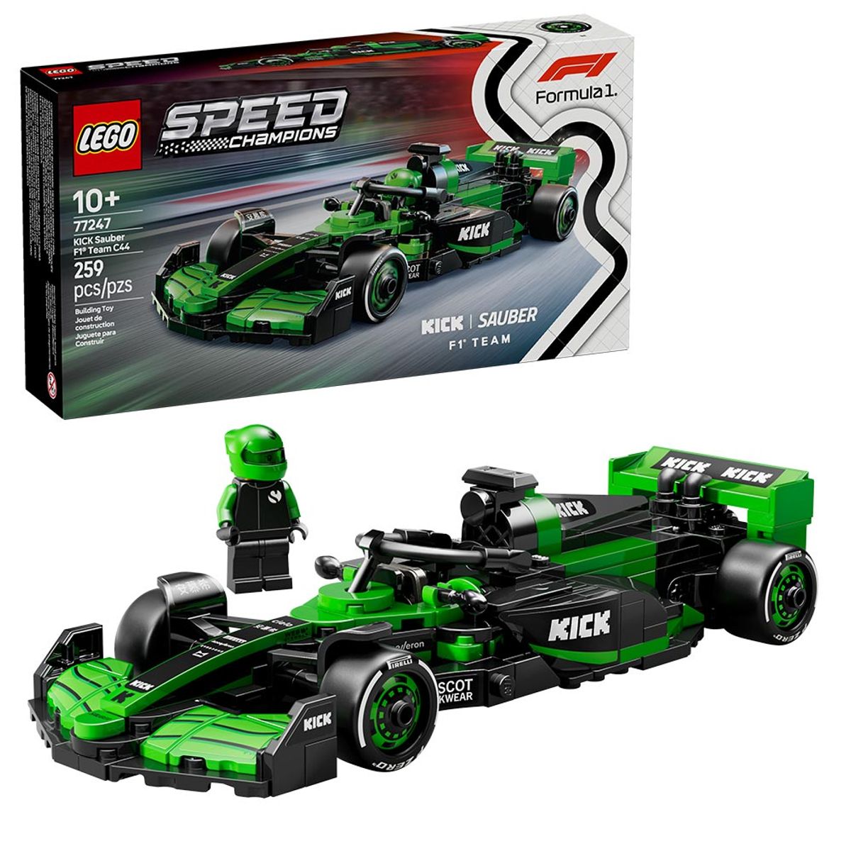 LEGO - LEGO Speed Champions Auto de Carreras KICK Sauber F1 Team C44 - 77247