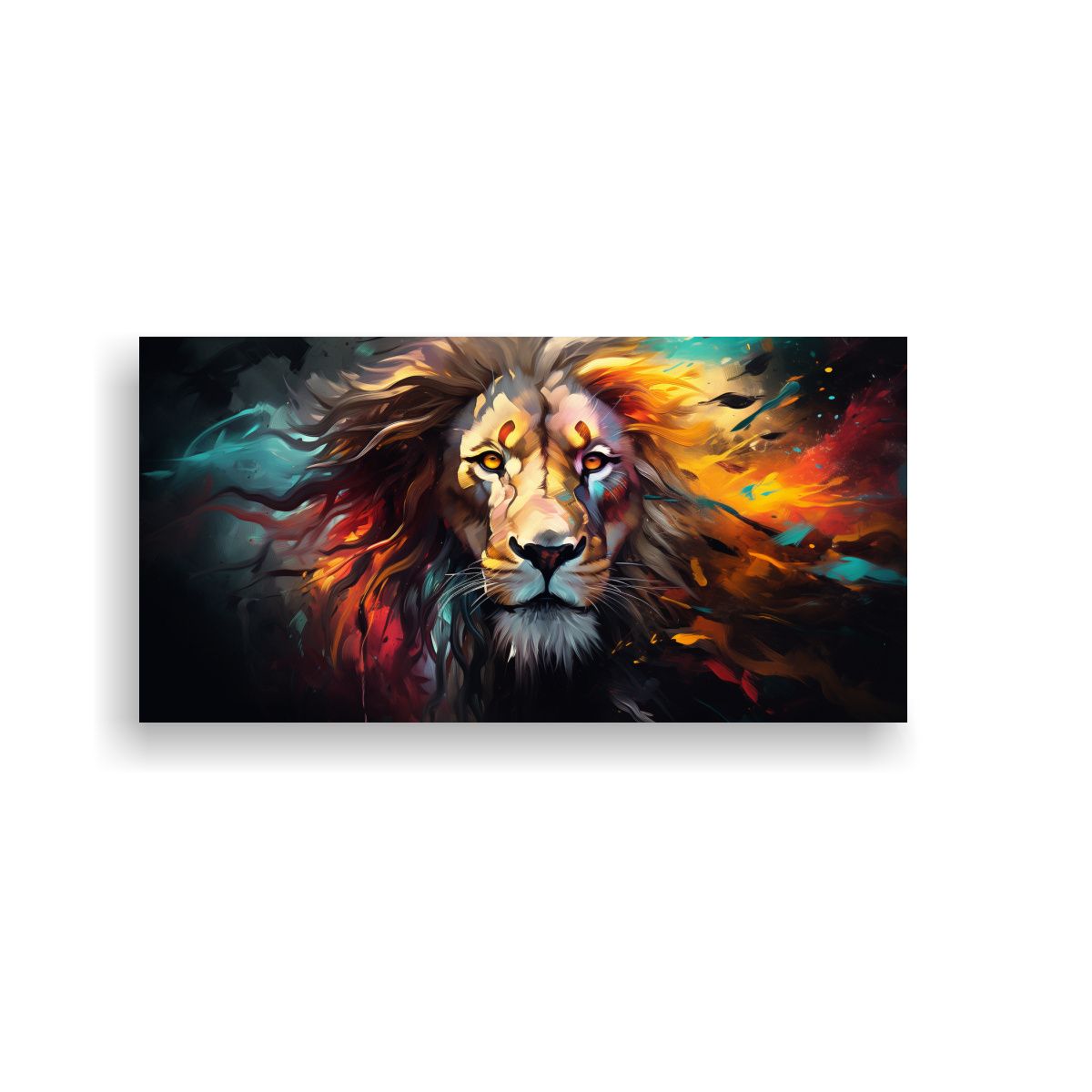 GENERICO - Cuadros Abstractos De Animales Para Decoración 100x50 Cm