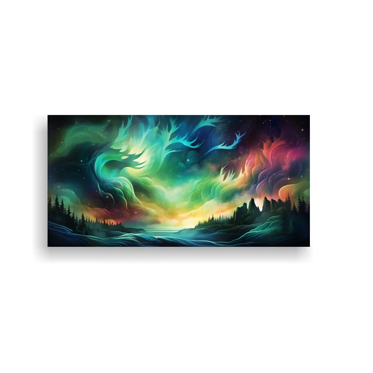 GENERICO - Arte Hermoso Pinturas Abstractas Figura Baile De 100x50 Cm