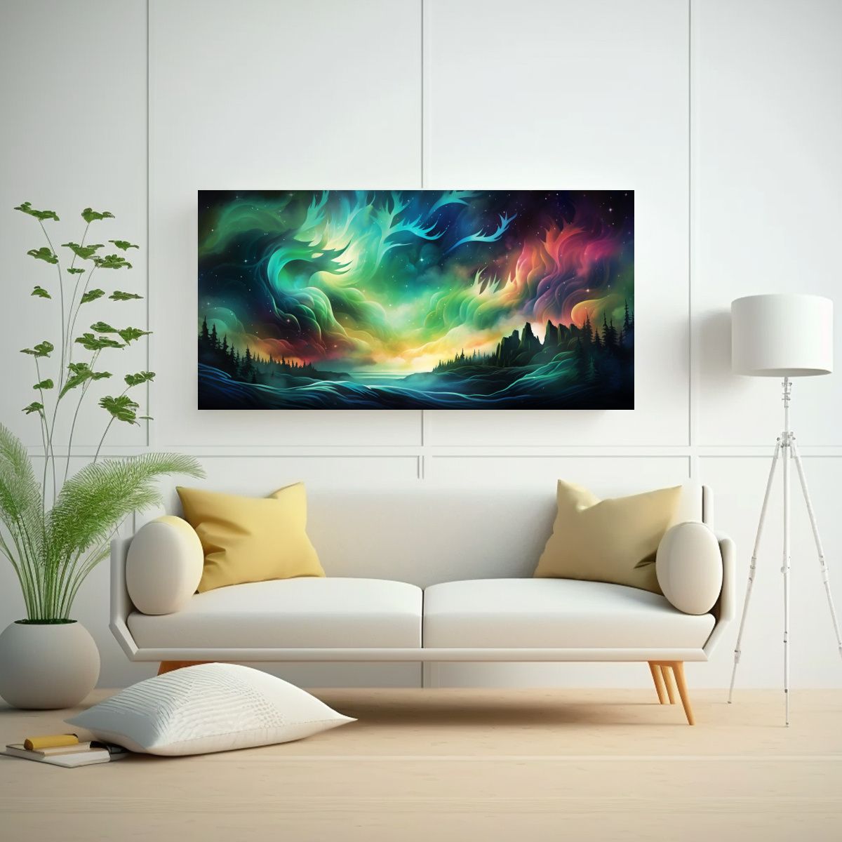 GENERICO - Arte Hermoso Pinturas Abstractas Figura Baile De 100x50 Cm