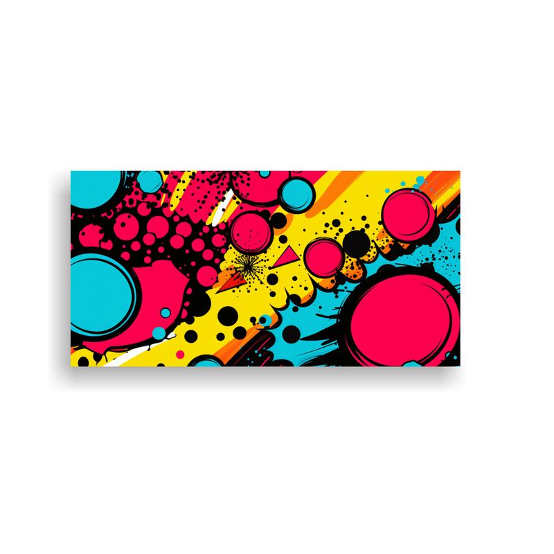 GENERICO - Cuadros De Tela Pop Art Resistentes Con Patrones 80x40 Cm