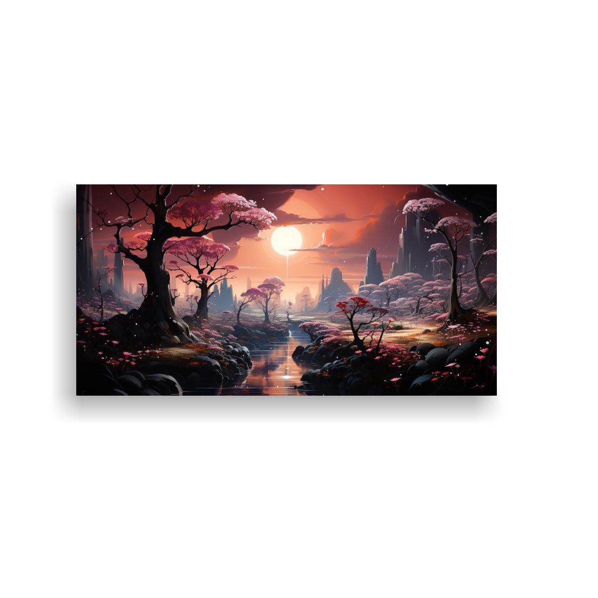 GENERICO - Pinturas Decorativas De Composición Abstracta 80x40 Cm