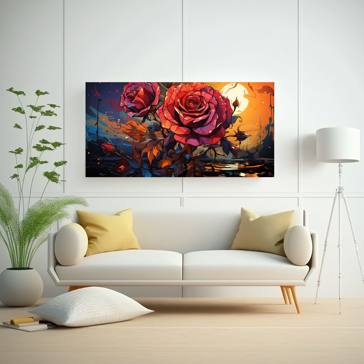 GENERICO - Pinturas Modernas De Decoración Estilo Graffiti 100x50 Cm