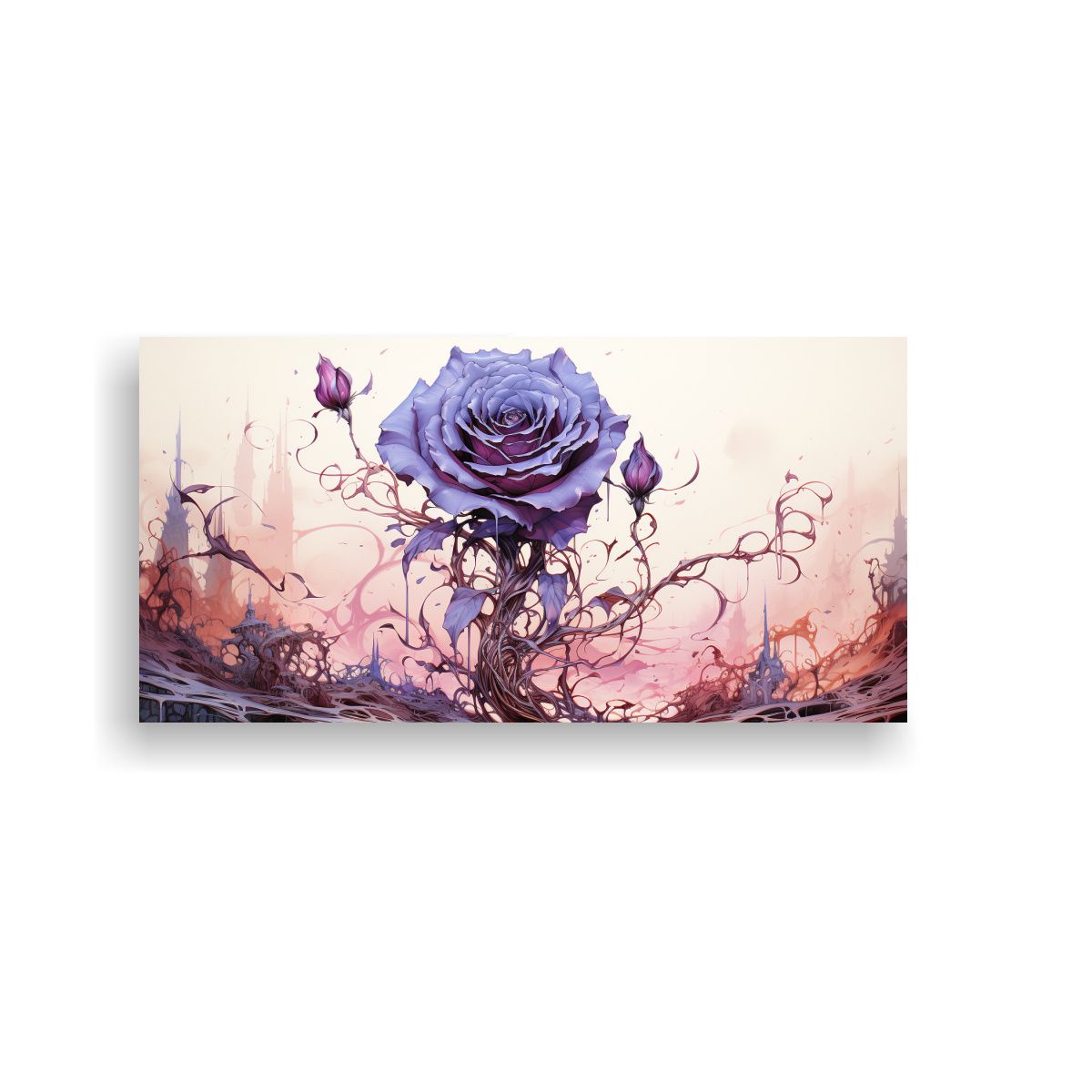 GENERICO - Pintura Decorativa De Detalles Intrincados De Una 60x30 Cm