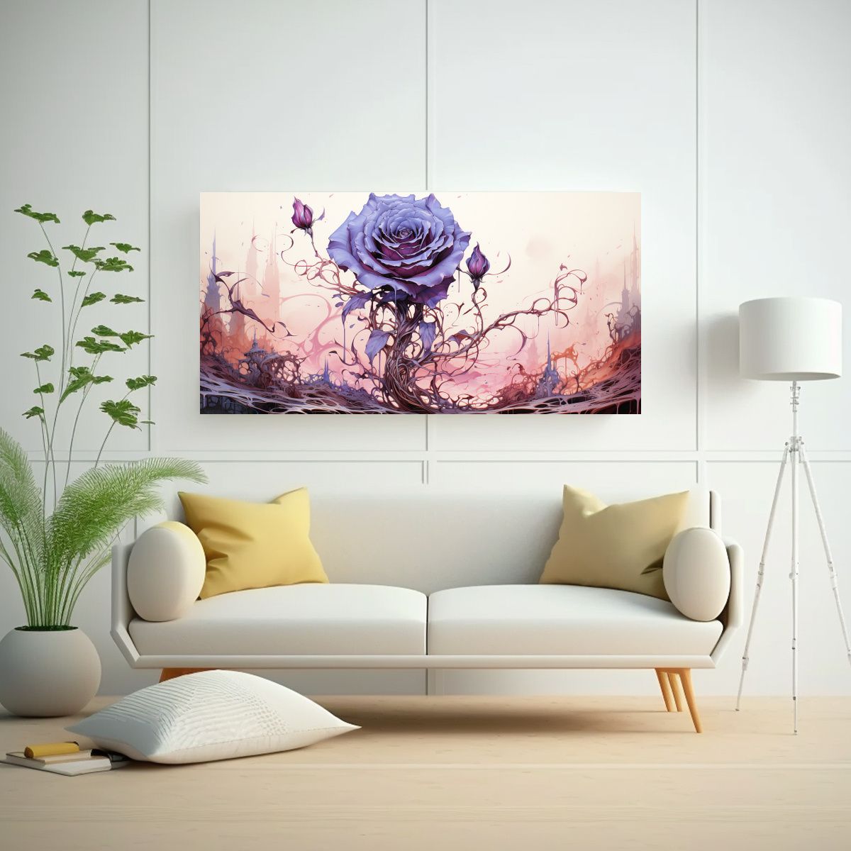 GENERICO - Pintura Decorativa De Detalles Intrincados De Una 60x30 Cm