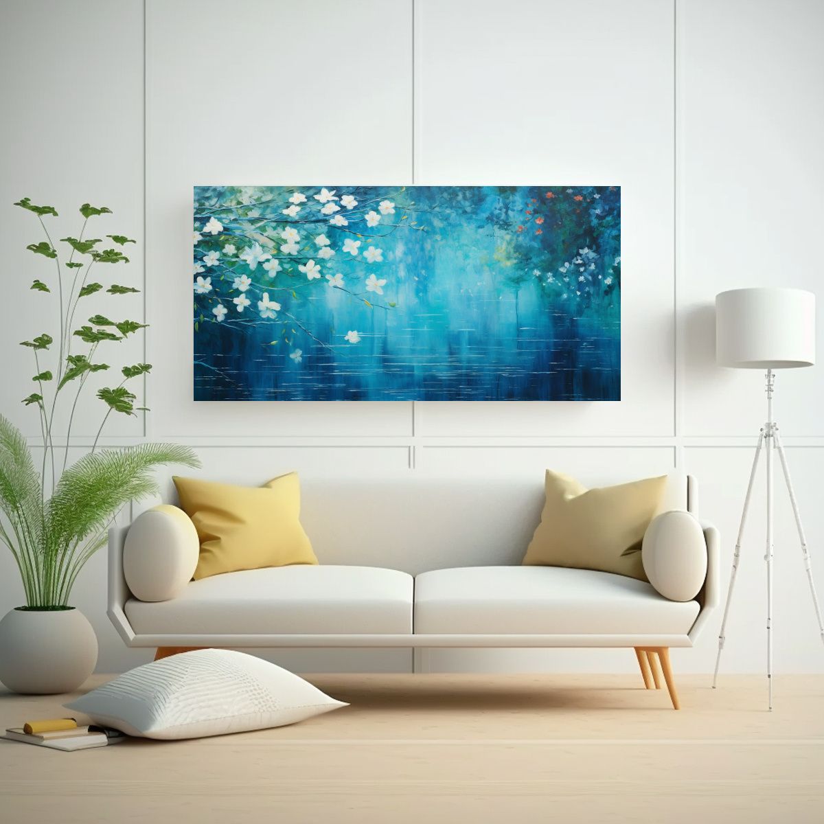 GENERICO - Pintura Decorativa En Bastidor De Forma Abstracta 80x40 Cm