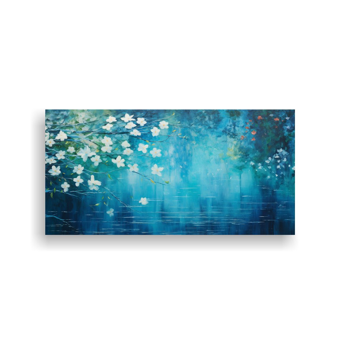 GENERICO - Pintura Decorativa En Bastidor De Forma Abstracta 100x50 Cm