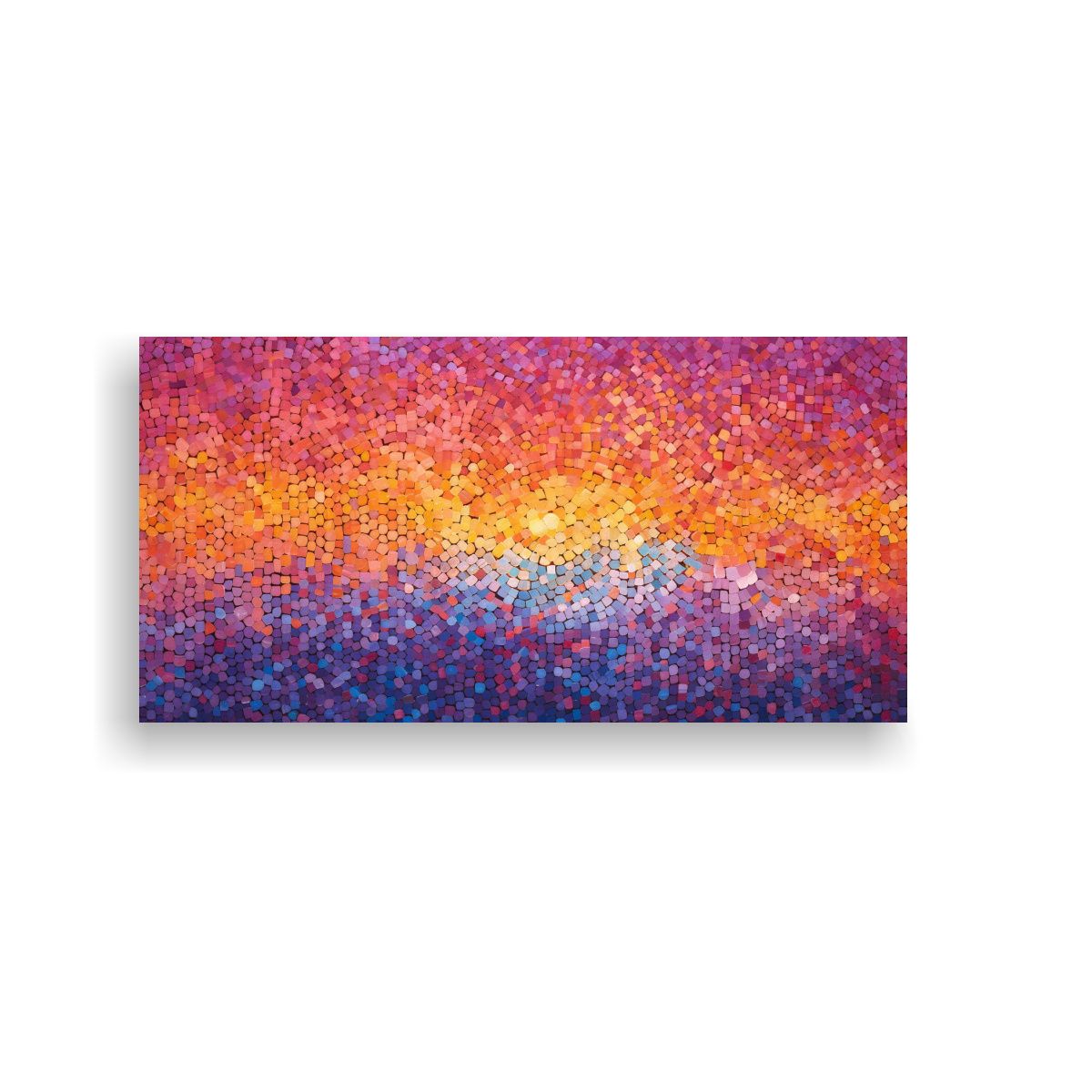 GENERICO - Cuadro De Decoración Abstracto Estilo Galería 100x50 Cm