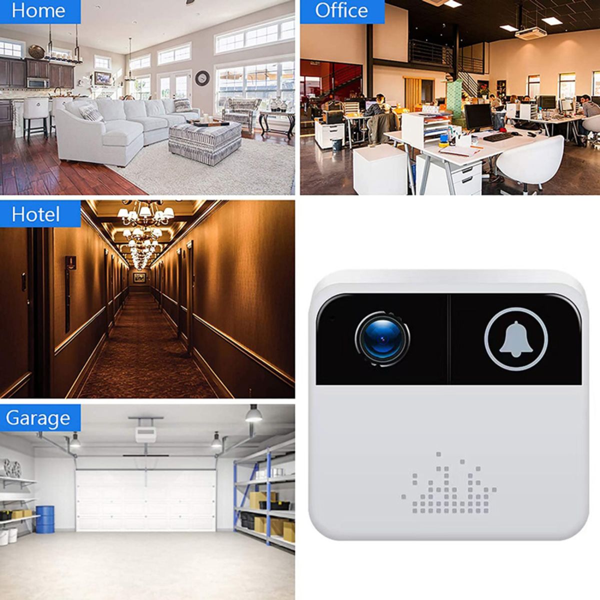 PUREPOWER - Timbre Videoportero Inalámbrico con Bocina y lenovo 32G Card