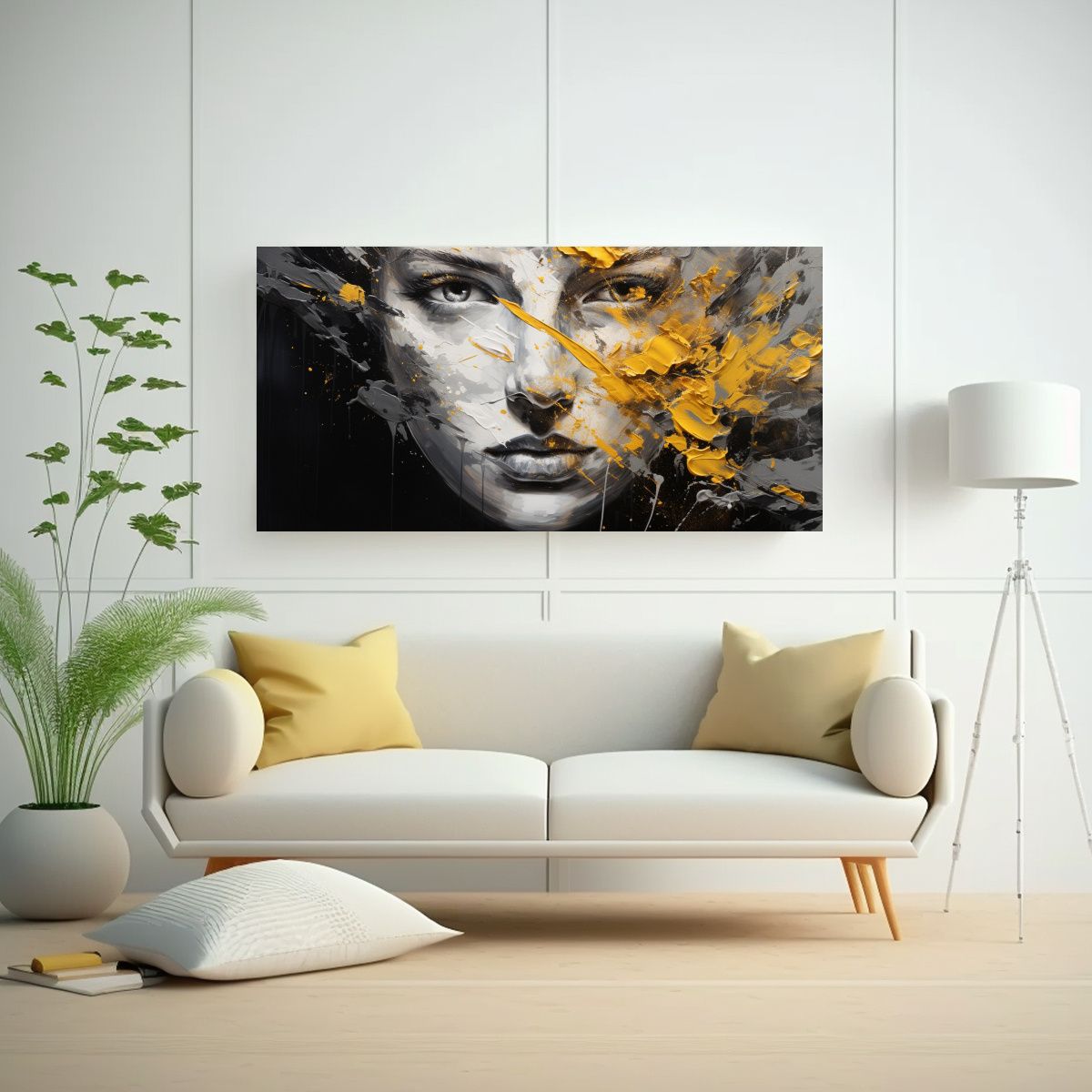 GENERICO - Pinturas Decorativas De Canva Acuarela Con 100x50 Cm