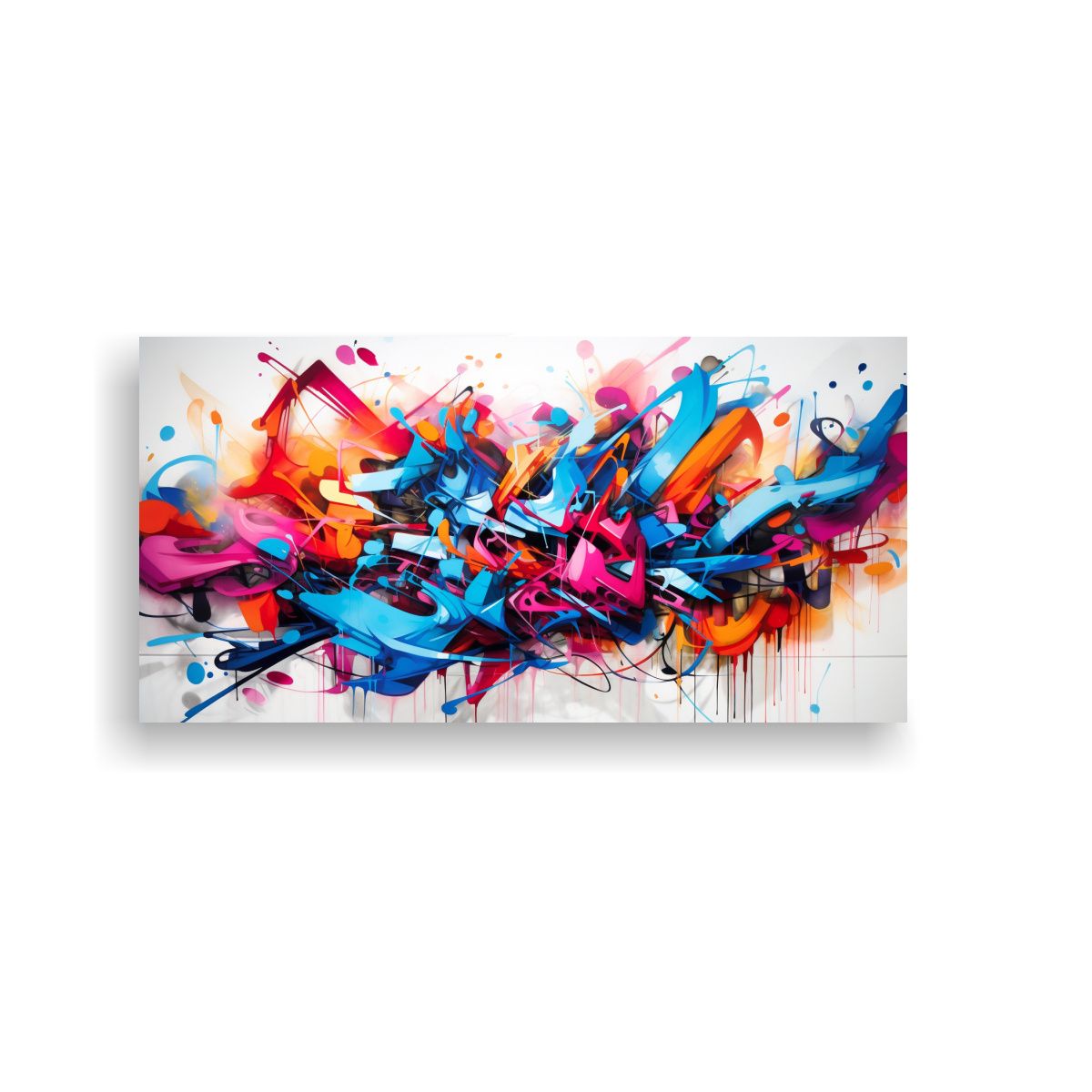 GENERICO - Pinturas Decorativas Horizontales Con Fusión 60x30 Cm