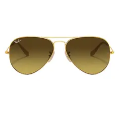 RAY BAN - Lentes de Sol RB3025 Aviator Dorado Marrón