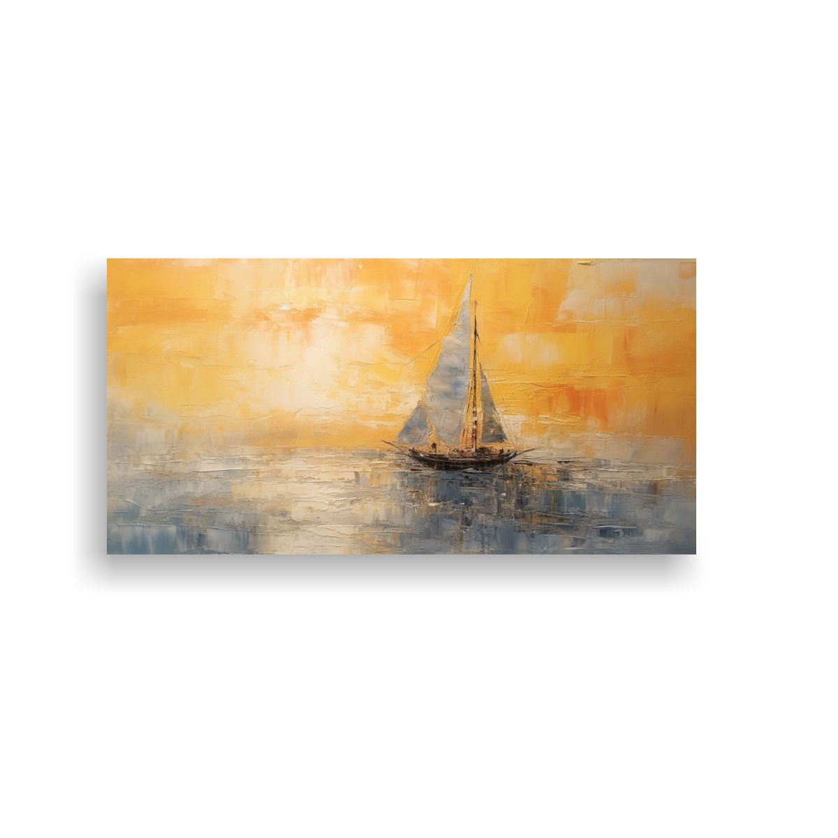 GENERICO - Cuadro Decoración Equilibrio Visual Inspirado En 60x30 Cm