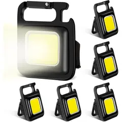 PUREPOWER - Mini linterna recargable con llavero - Pack de 6.