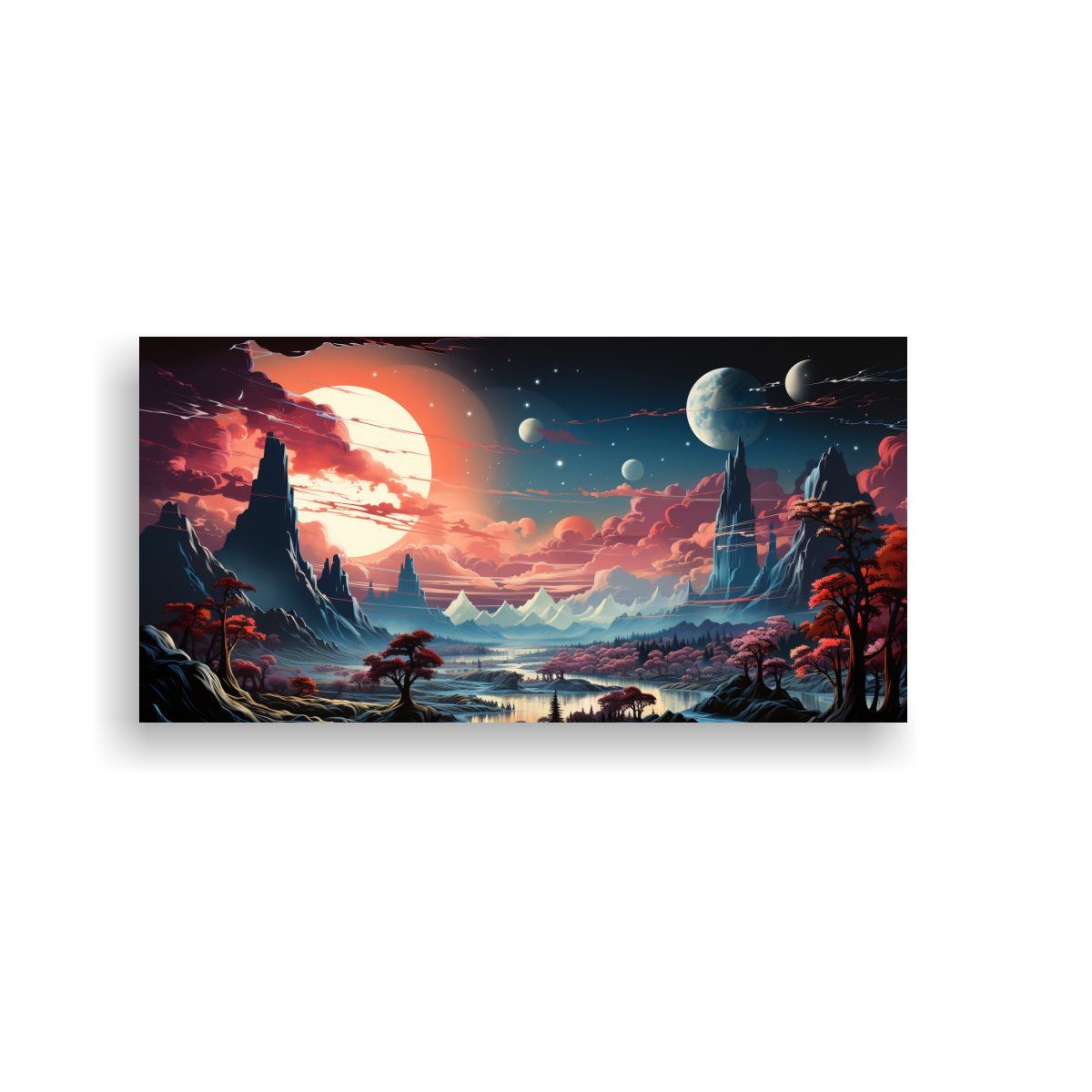 GENERICO - Pintura Decorativa De Composición Fotografía 100x50 Cm