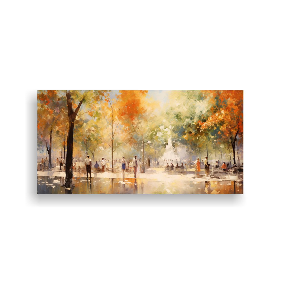 GENERICO - Cuadro Abstracto De Decoración Para Comedor Con 100x50 Cm