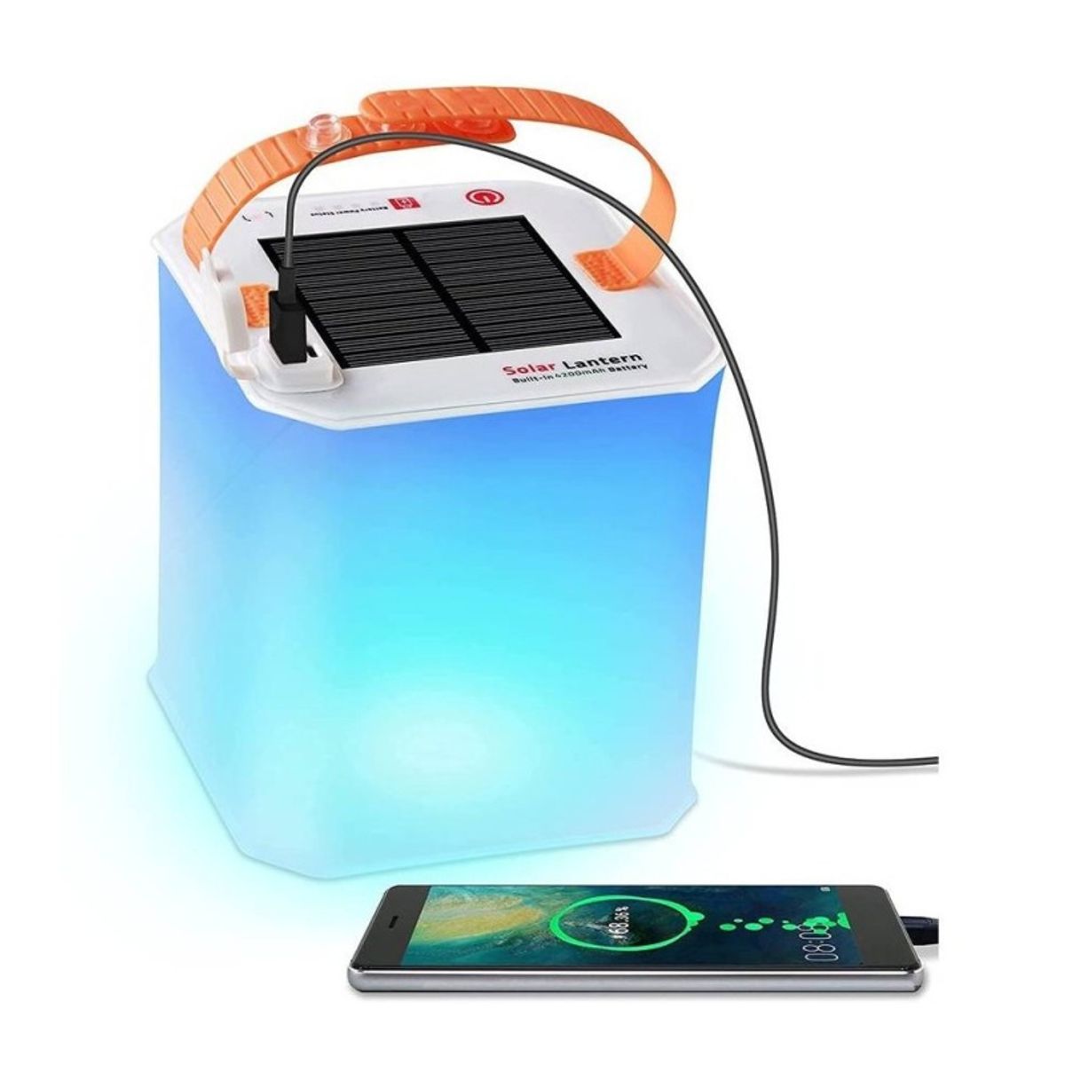 PUREPOWER - Linterna solar inflable impermeable - Blanco