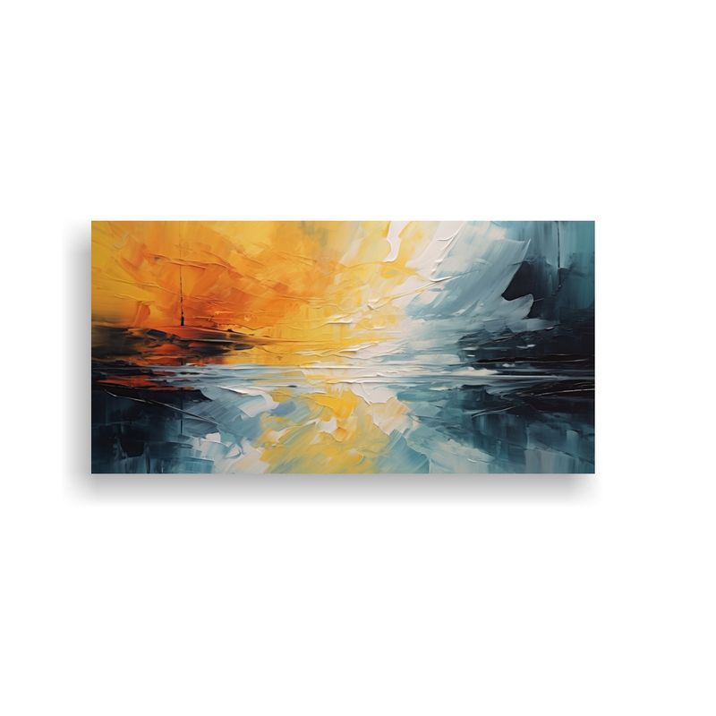 GENERICO - Pinturas Abstractas Estilo Impresionismo 80x40 Cm