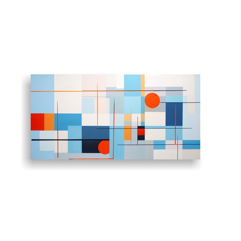 GENERICO - Pinturas Decorativas De Arte Forma En Colores 80x40 Cm