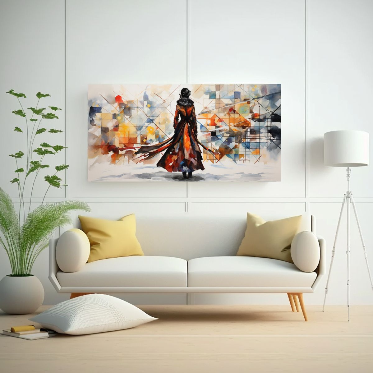 GENERICO - Cuadros De Arte Moderno Surrealista Abstracto 80x40 Cm