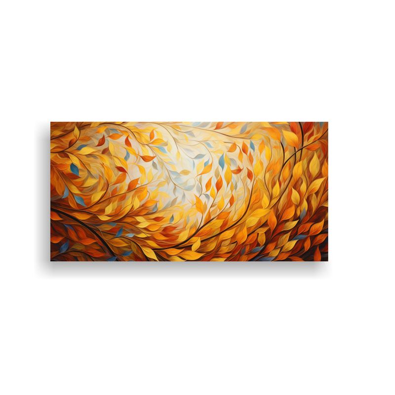 GENERICO - Cuadros Abstractos Con Patrones Lineales 100x50 Cm