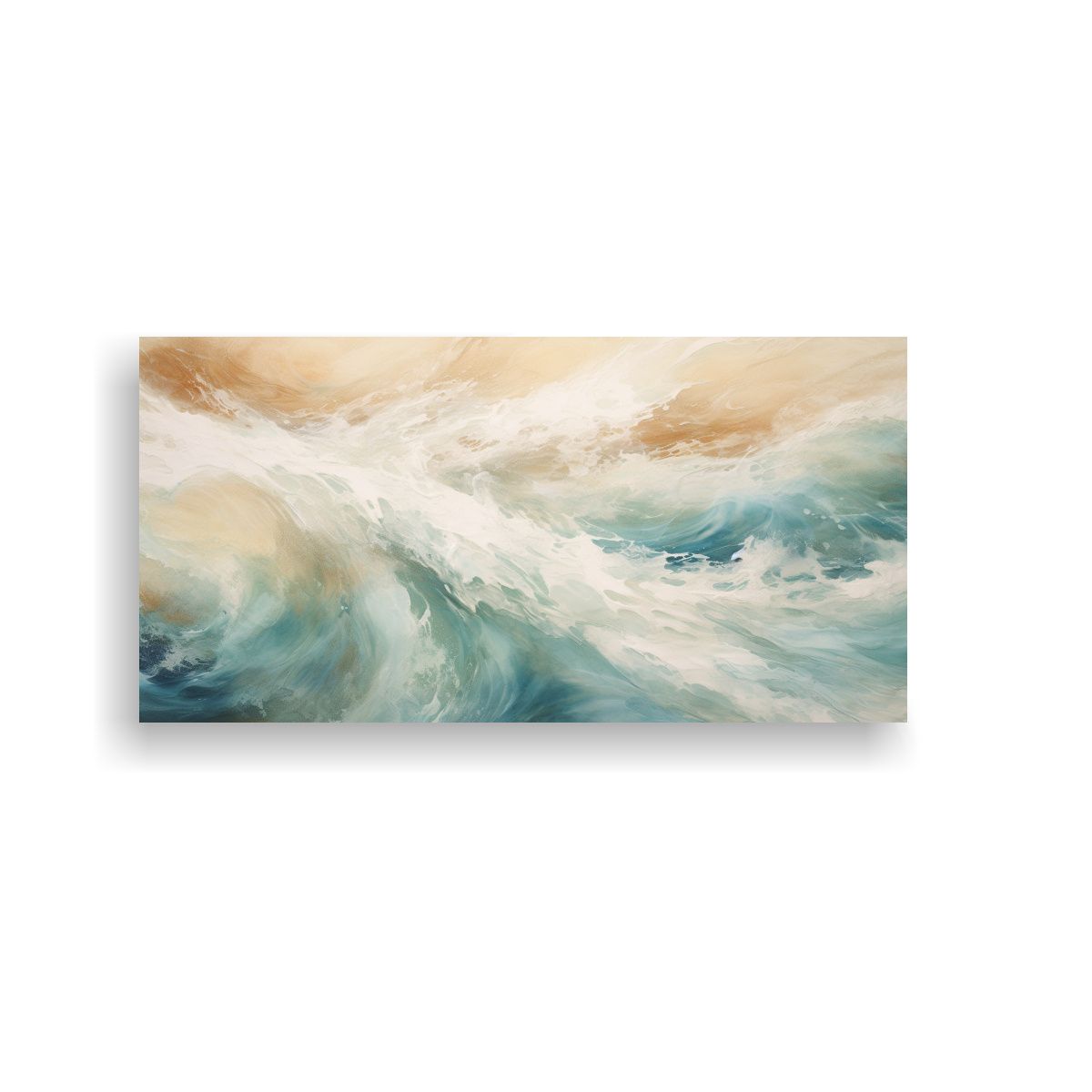 GENERICO - Cuadro Decorativo Patrones Abstractos Líneas 60x30 Cm