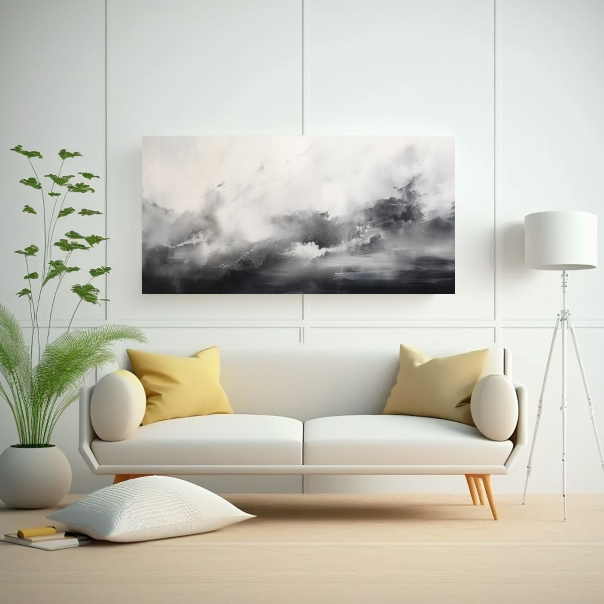 GENERICO - Cuadro Tela Sublimada Vida Cambio Climático 80x40 Cm