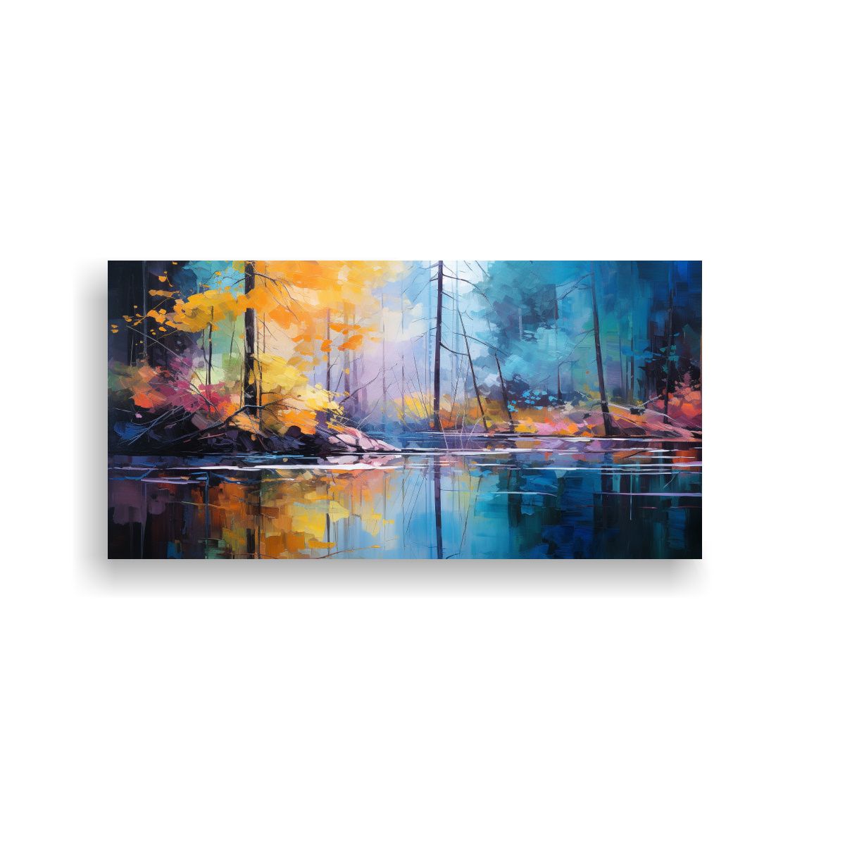 GENERICO - Pintura Decorativa Urbana Abstracta De Canva 80x40 Cm