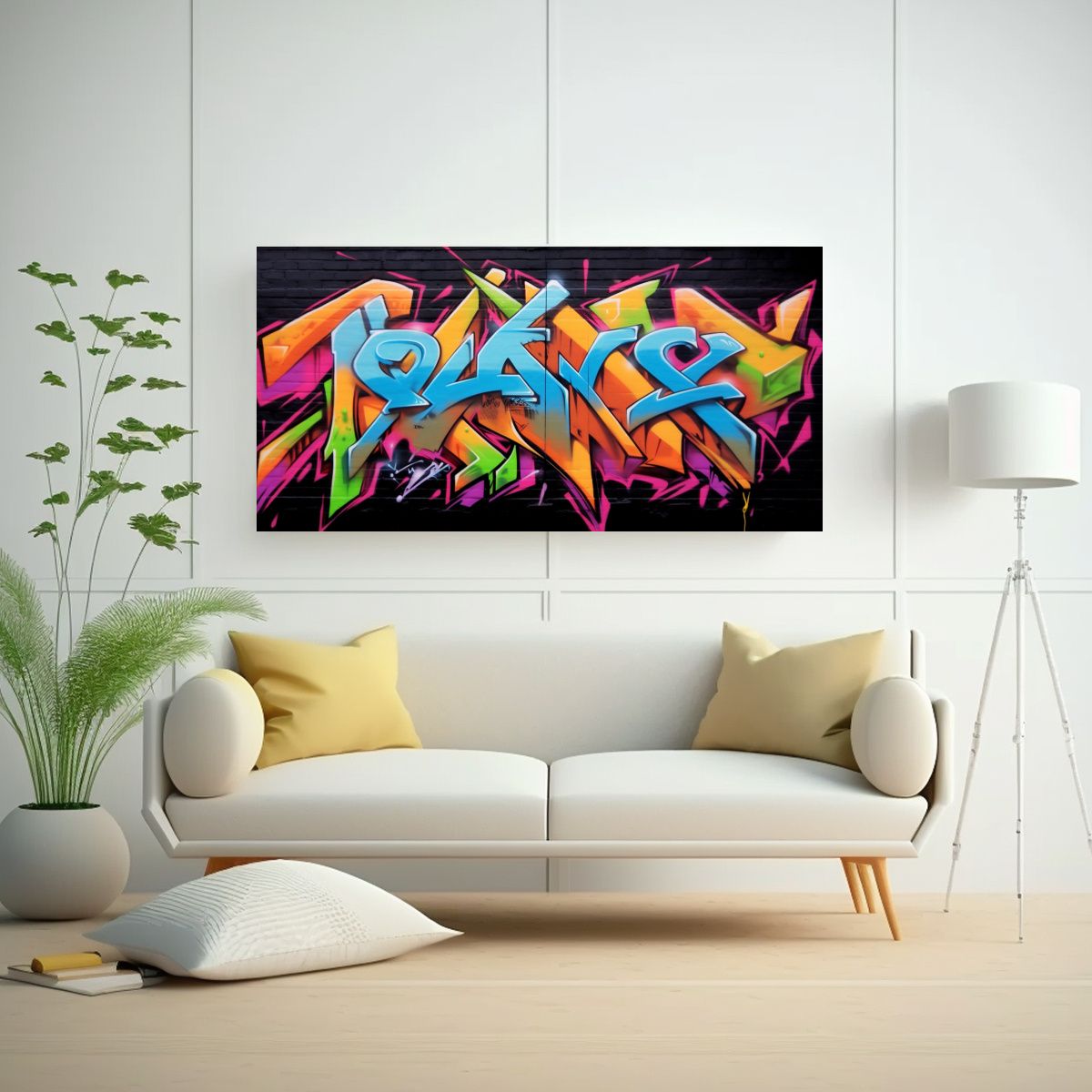 GENERICO - Arte De Pared Moderno BEROK En 3D Flechas 100x50 Cm