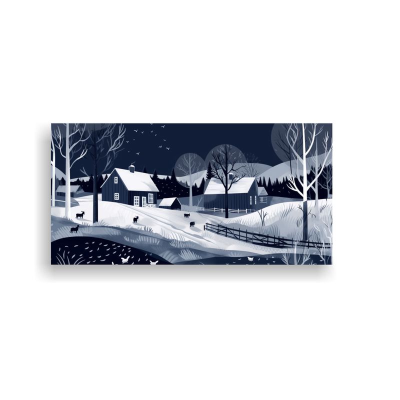 GENERICO - Pintura Decorativa De La Granja En Estilo 60x30 Cm