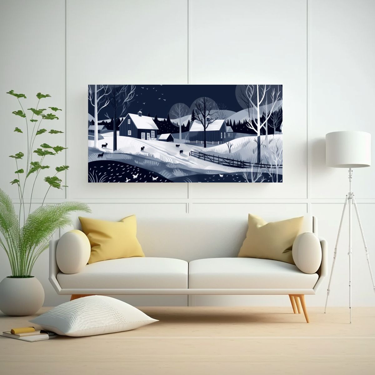 GENERICO - Pintura Decorativa De La Granja En Estilo 100x50 Cm