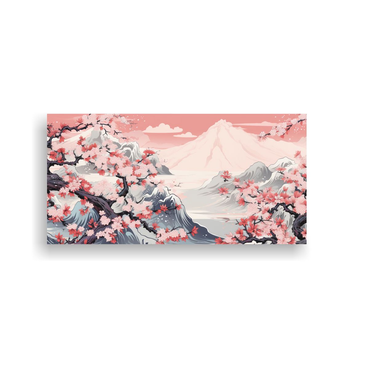 GENERICO - Cuadro Juvenil Abstracto De Reinterpretación De 100x50 Cm