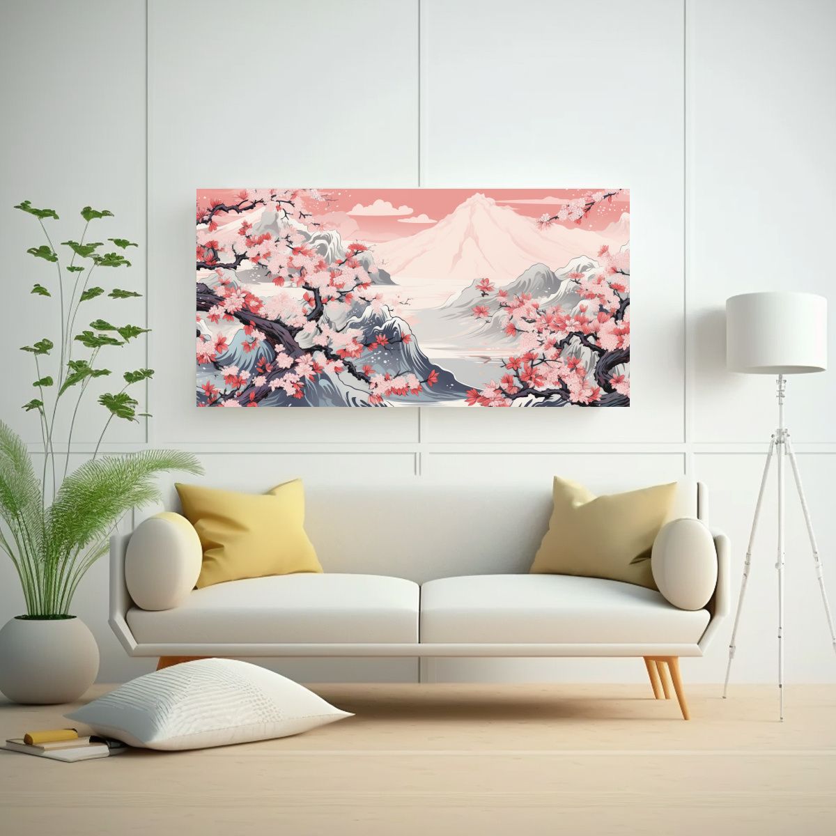 GENERICO - Cuadro Juvenil Abstracto De Reinterpretación De 100x50 Cm