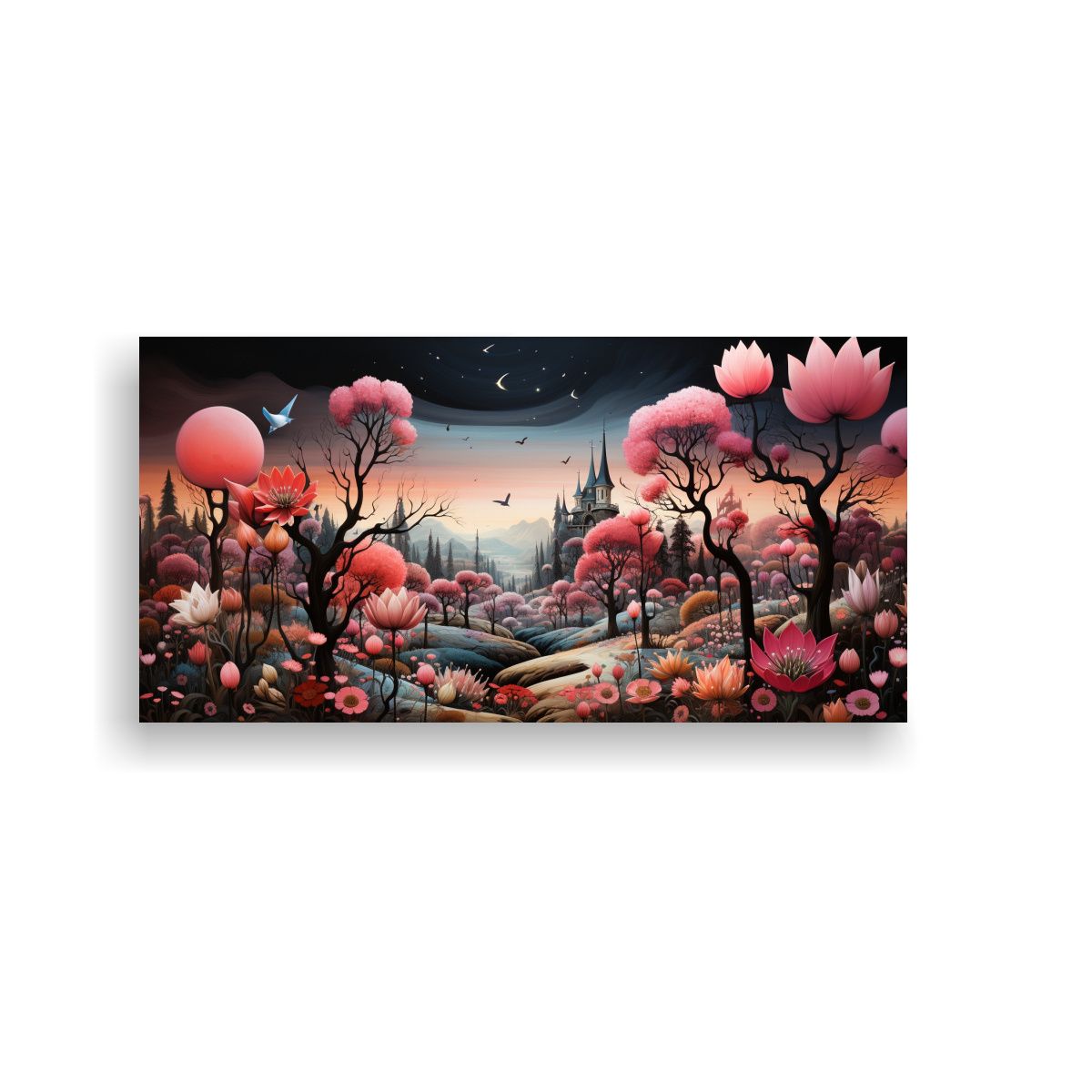 GENERICO - Lienzo Fotográfico De Tela Para Oficina Con 60x30 Cm