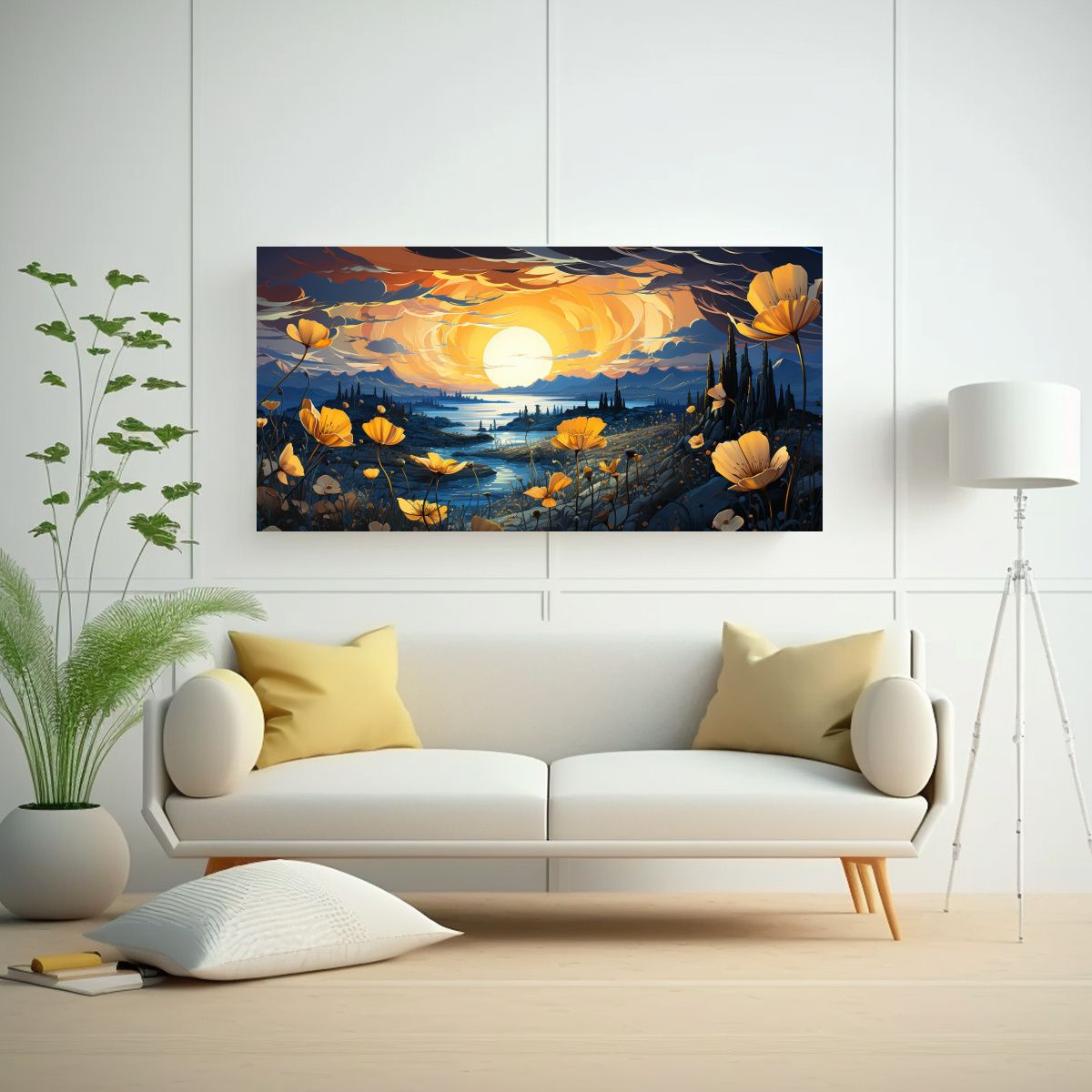 GENERICO - Pinturas Decorativas De Salón Con Intensa 60x30 Cm