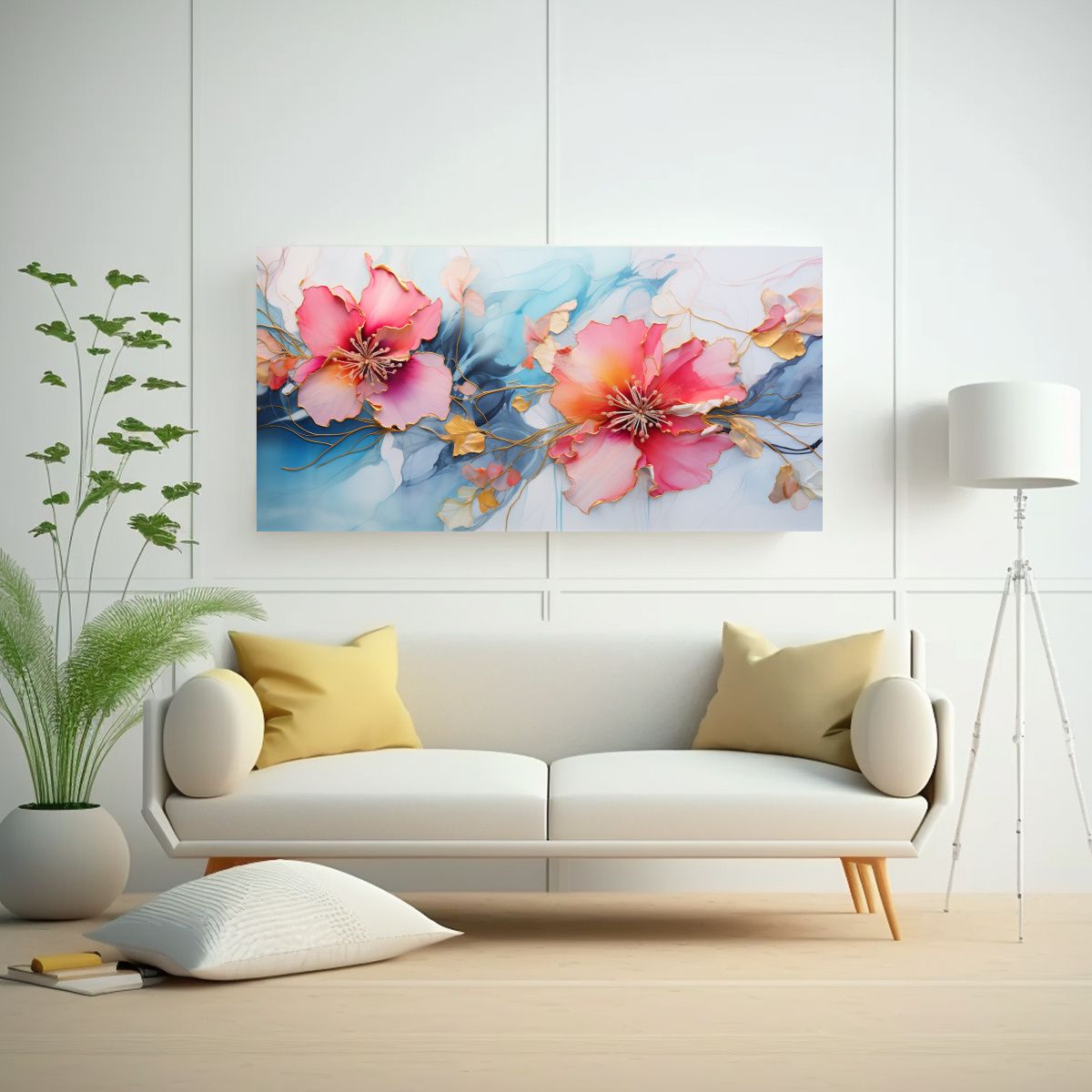 GENERICO - Pintura Decorativa Con Textura De Lienzo De Tinta 100x50 Cm