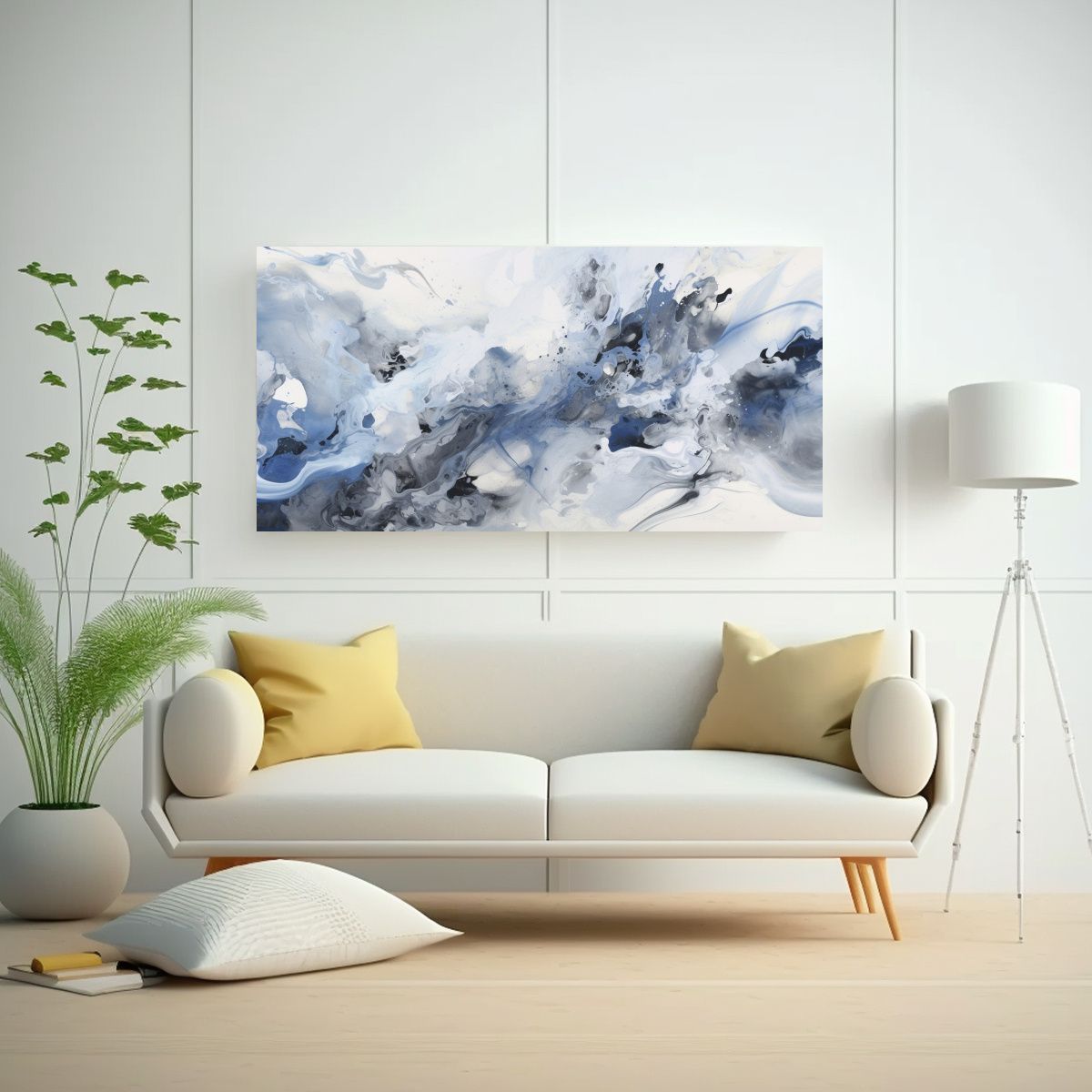 GENERICO - Pintura Abstracta Campo De Color 60x30 Cm