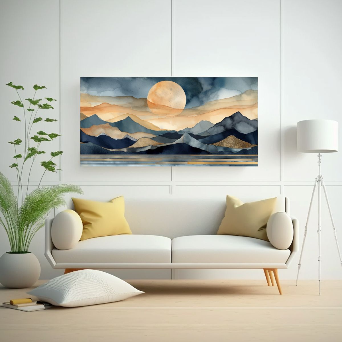 GENERICO - Pinturas Decorativas Canva Moderno Inspiración 60x30 Cm