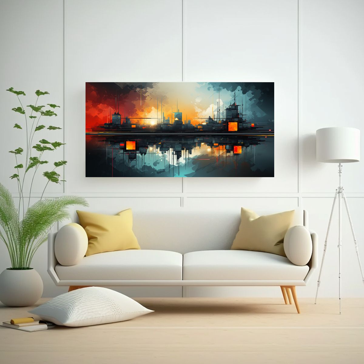 GENERICO - Pintura Abstracta Estilo Decorativo Para El Hogar 100x50 Cm