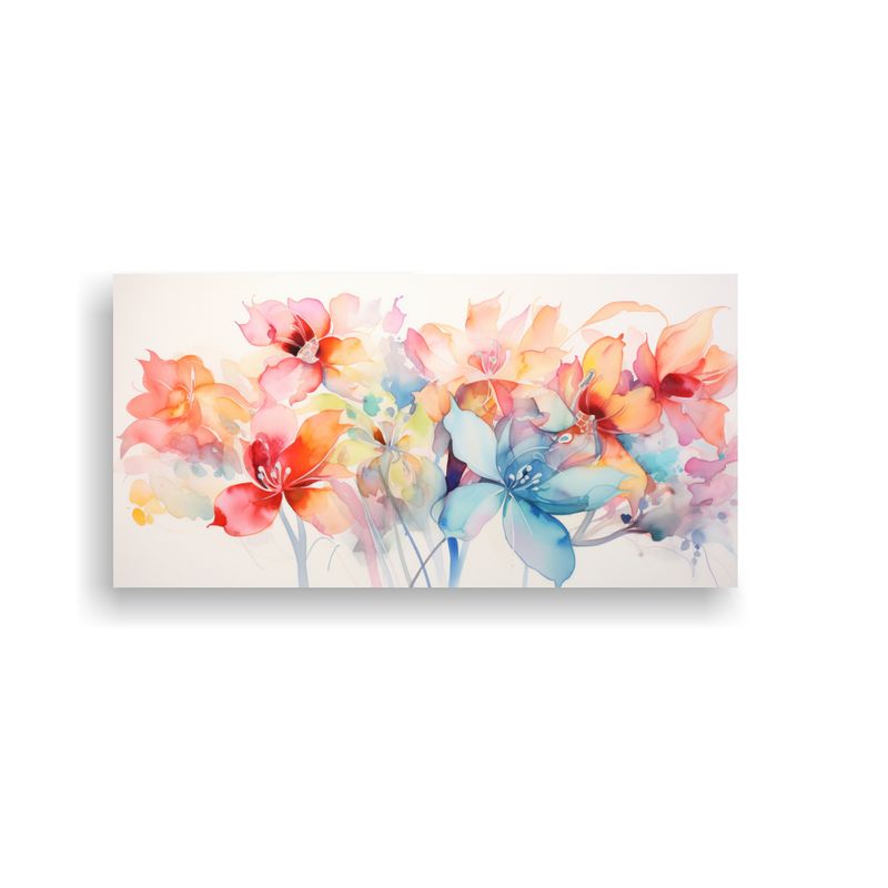 GENERICO - Pintura Decorativa Abstracta De Flores En 100x50 Cm