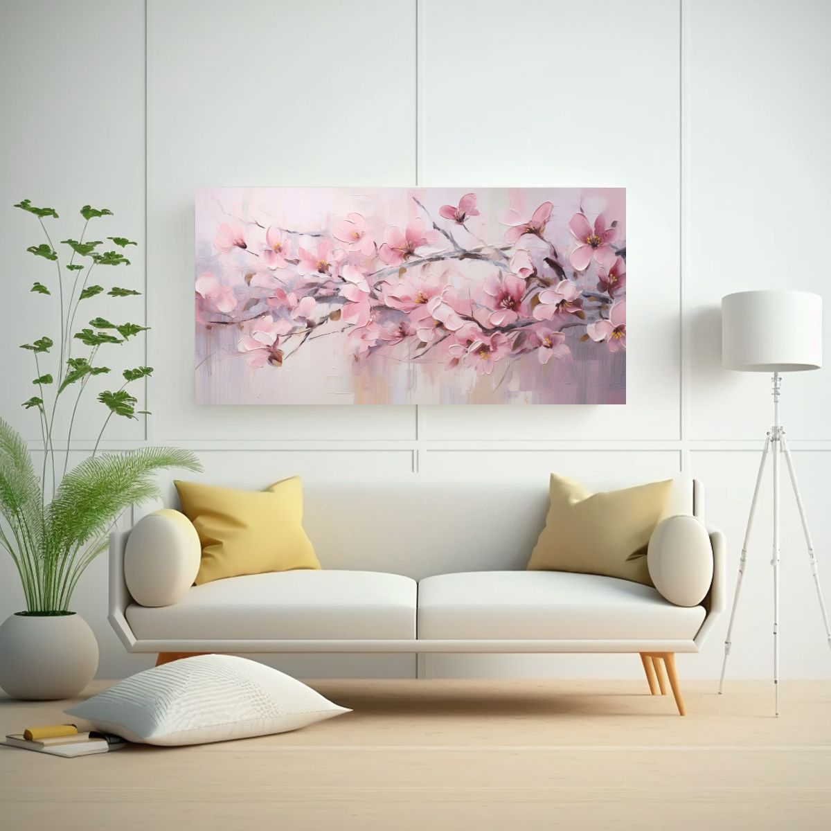 GENERICO - Arte De Pared Forma Adorable Pintura Rosa En 100x50 Cm