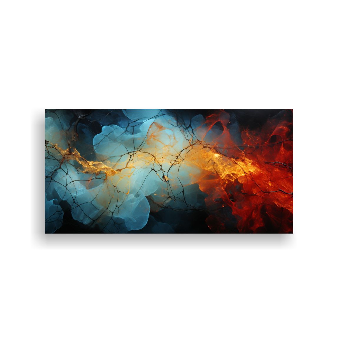 GENERICO - Pintura Decorativa Vintage De Canva Una Obra De 100x50 Cm