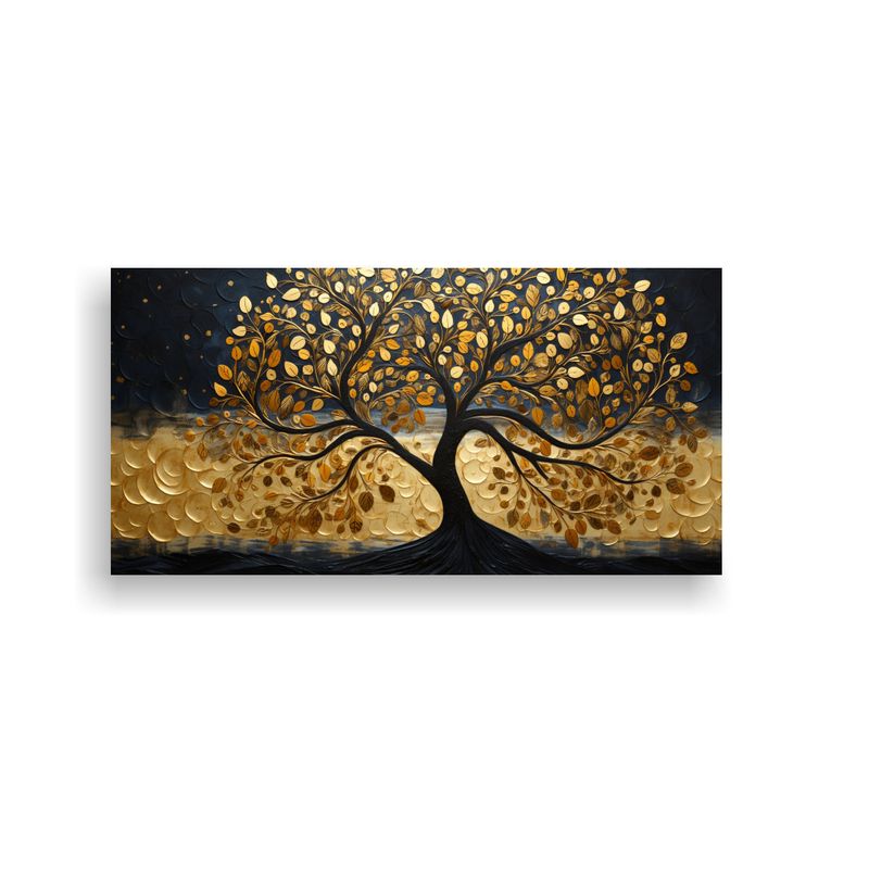 GENERICO - Cuadro Vintage Surrealista Lienzo Del árbol En 60x30 Cm