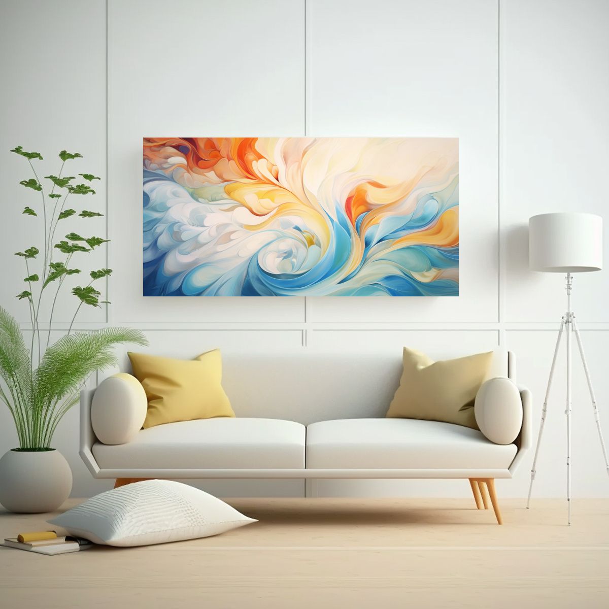 GENERICO - Pinturas Abstractas De Decoración Con Diseño De 60x30 Cm