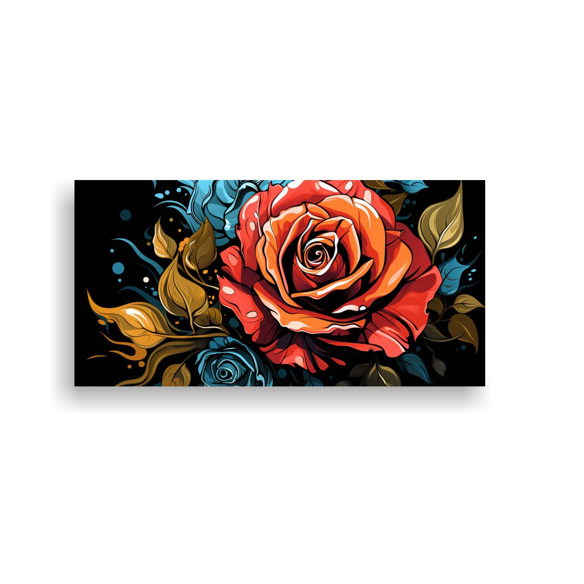 GENERICO - Arte De Pared Colores En Relieve - Diseño De 80x40 Cm