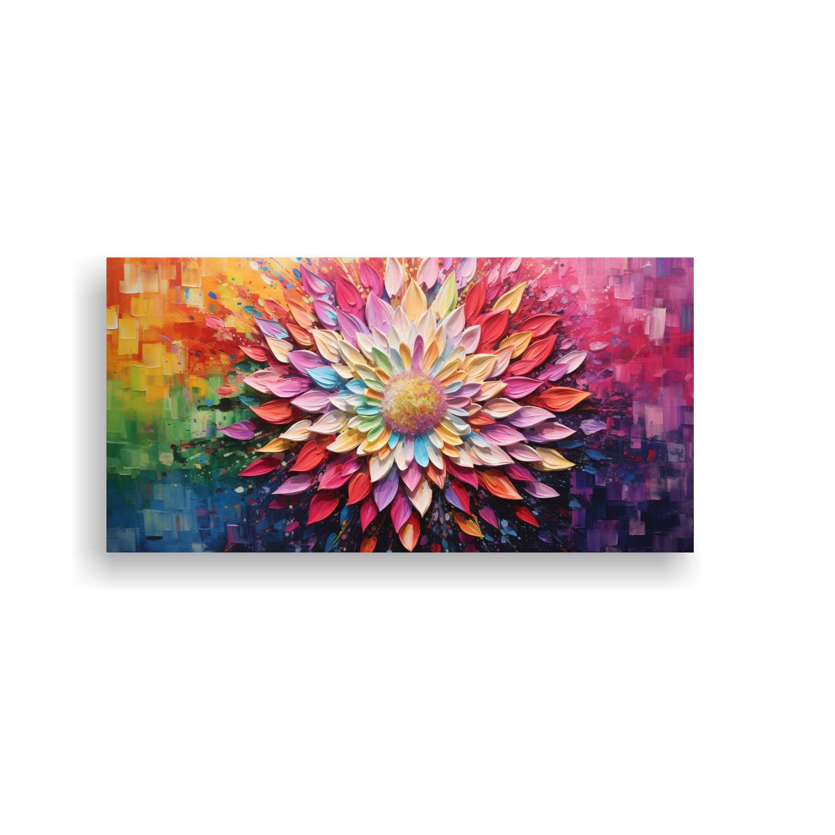 GENERICO - Cuadro De Lienzo De Colores En Estilo De Pintura 60x30 Cm