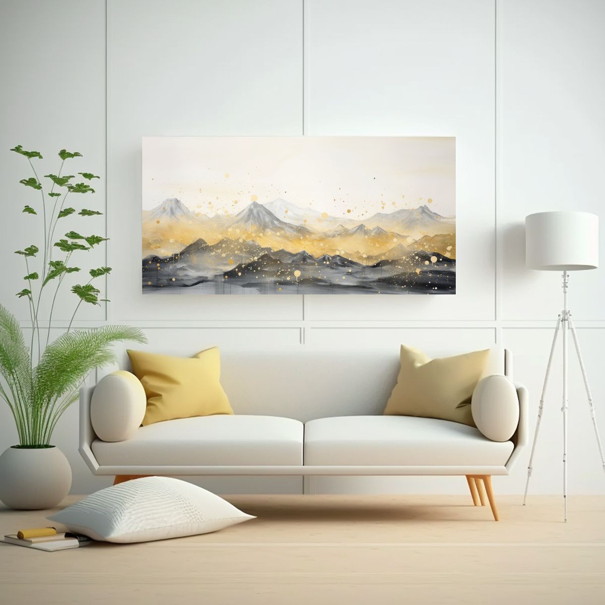 GENERICO - Cuadro Decoración Montaña Con Estilo Elegante Y 80x40 Cm