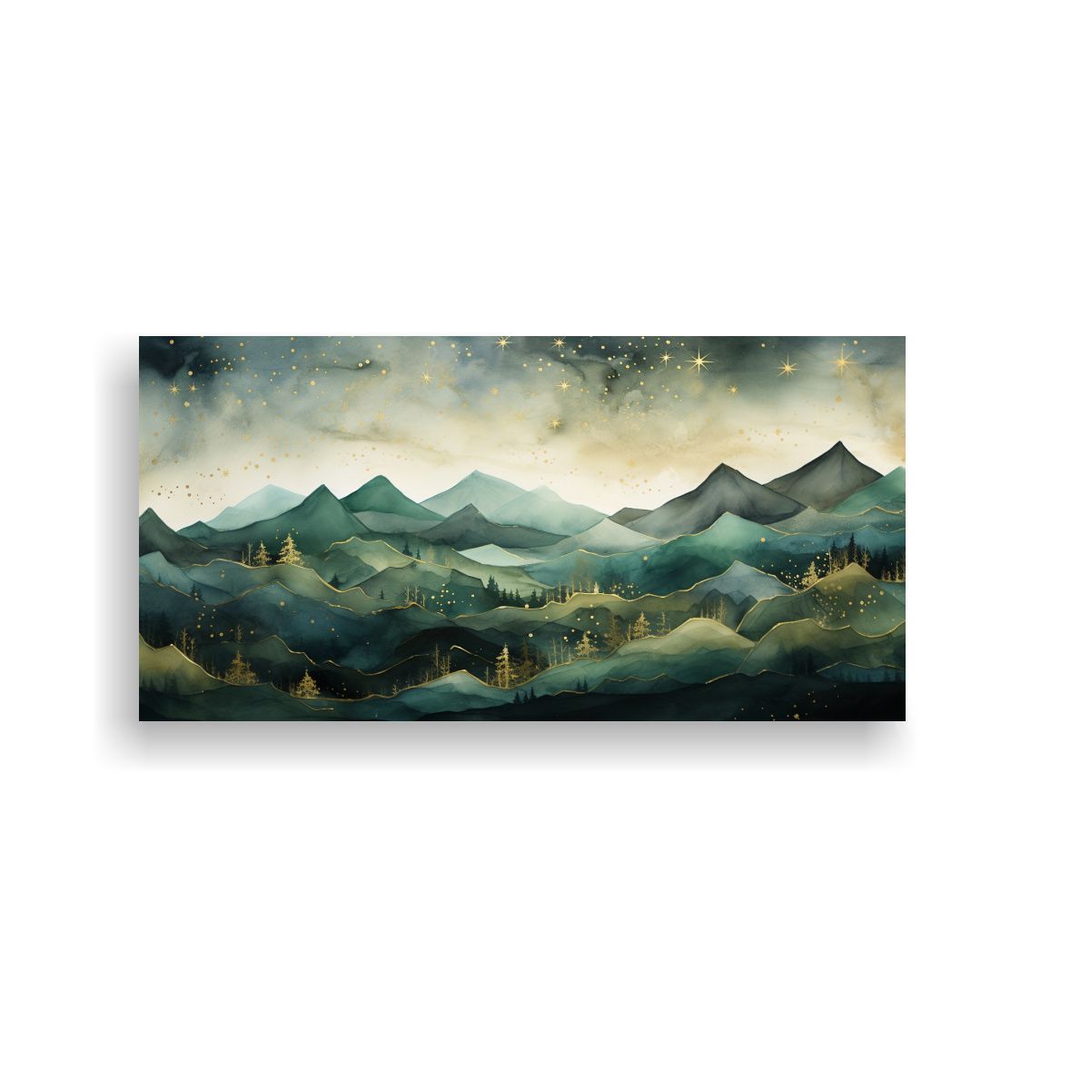 GENERICO - Lienzo De Tela Movimiento Modernidad Paisaje 100x50 Cm